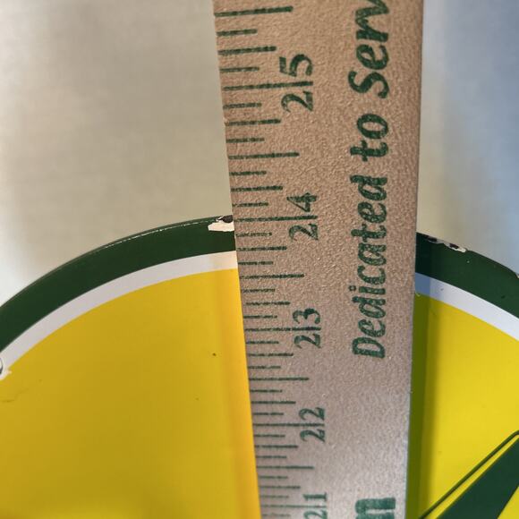 Clipper Gasoline 2-Sided Porcelain Sign 24"x14" Vintage Gas Oil Aviation Plane - Picture 9 of 10